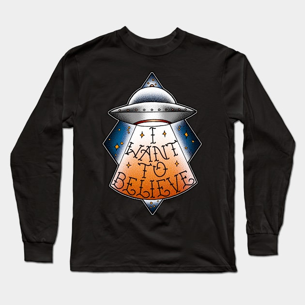 I want to believe 2 Long Sleeve T-Shirt by brunodiniz